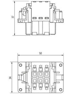 Wkładka wydania Modlink Heavy B6 żeńska, 6-polowa, Push-in, 500V, 16A 70MH-EB006-DP03020 | Przewody i Złącza | Eshop Dopak | Wsz 2