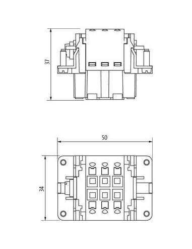 Wkładka wydania Modlink Heavy B6 żeńska, 6-polowa, Push-in, 500V, 16A 70MH-EB006-DP03020 | Przewody i Złącza | Eshop Dopak | Wsz