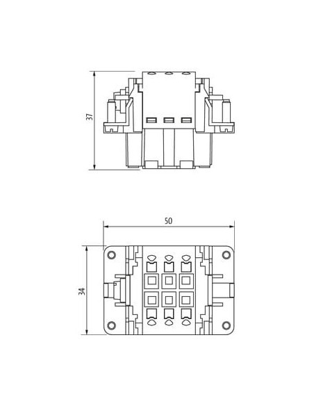 Wkładka wydania Modlink Heavy B6 żeńska, 6-polowa, Push-in, 500V, 16A 70MH-EB006-DP03020 | Przewody i Złącza | Eshop Dopak | Wsz