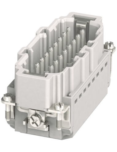 Wkładka konstytucyjna Modlink Heavy B16 męska, 16-polowa, Push-in, 500V, 16A 70MH-ES016-FP03020 | Przewody i Złącza | Eshop Dopa