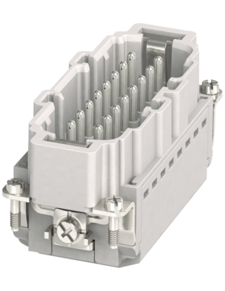 Wkładka konstytucyjna Modlink Heavy B16 męska, 16-polowa, Push-in, 500V, 16A 70MH-ES016-FP03020 | Przewody i Złącza | Eshop Dopa
