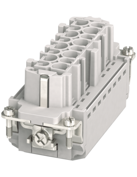 Wkładka graficzna Modlink Heavy B16 żeńska, 16-polowa, Push-in, 500V, 16A 70MH-EB016-FP03020 | Przewody i Złącza | Eshop Dopak |