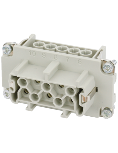 Wkład Modlink Heavy B10 żeński, 10-polowy, 500V, 16A 70MH-EB010-ES03020 | Przewody i Złącza | Eshop Dopak | Wszystko dla Przemys