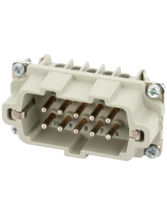 Wkład Modlink Heavy B10 męski 10-polowy, 500V, 16A 70MH-ES010-ES03020 | Przewody i Złącza | Eshop Dopak | Wszystko dla Przemysłu