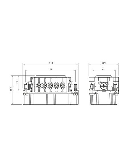 Wkład Modlink Heavy B10 męski 10-polowy, 500V, 16A 70MH-ES010-ES03020 | Przewody i Złącza | Eshop Dopak | Wszystko dla Przemysłu