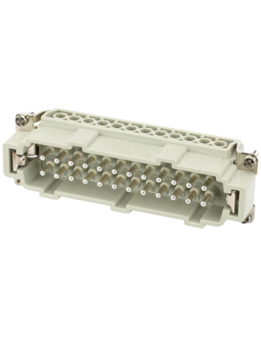Wkładka zasilacza Modlink Heavy B24 męska, 24-polowa 500V, 16A 70MH-ES024-GS03020 | Przewody i Złącza | Eshop Dopak | Wszystko d