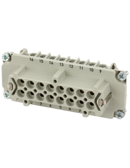 Wkładka książki B16 żeńska, 16-polowa, 500V, 16A 70MH-EB016-FS03020 | Przewody i Złącza | Eshop Dopak | Wszystko dla Przemysłu