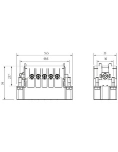 Wkładka do przechowywania Modlink Heavy męski A10 10-polowa, 250V, 16A 70MH-ES010-BS01020 | Przewody i Złącza | Eshop Dopak | Ws 2