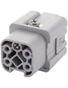 Wkładka Modlink Heavy A3 żeńska 4-polowa, wciskana, 400V, 10A 70MH-EB004-AP02010 | Przewody i Złącza | Eshop Dopak | Wszystko dl
