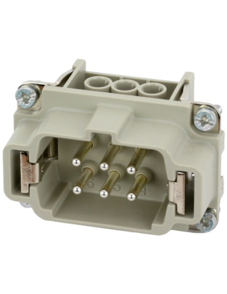 Wkładka konstytucyjna Modlink Heavy B6 męski 6-polowa, 500V, 16A 70MH-ES006-DS03020 | Przewody i Złącza | Eshop Dopak | Wszystko