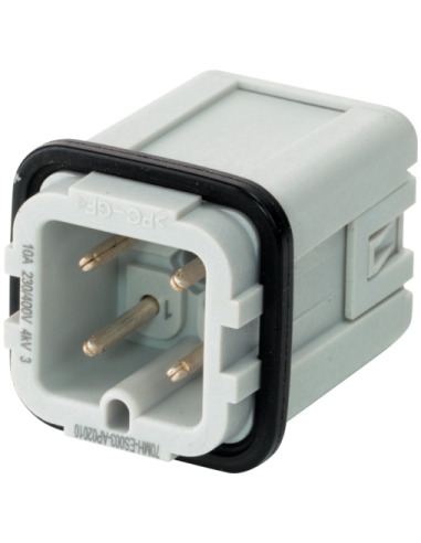 Wkładka Modlink Heavy A3 męska 4-polowa, wciskana, 400V, 10A 70MH-ES004-AP02010 | Przewody i Złącza | Eshop Dopak | Wszystko dla