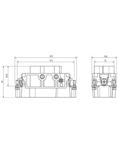 Wkładka publikacji Modlink Heavy B16, męski, 4 2-polowa, śrubowa, 830/400 V, 70MH-ES4U2-FS04000 | Przewody i Złącza | Eshop Dopa 2