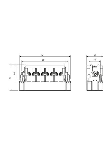 Wkład męski A1616-polowy, zaciski śrubowe, 250 V, 16 A 70MH-ES016-CS01020 | Przewody i Złącza | Eshop Dopak | Wszystko dla Przem