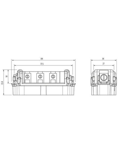 Wkład Modlink Heavy B16 męski, 6-polowy, 400V, 42A 70MH-ES006-FS02030 | Przewody i Złącza | Eshop Dopak | Wszystko dla Przemysłu
