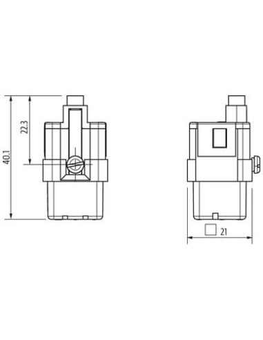 Wkładka wydania Modlink Heavy A3 żeńska, 5-polowa, 400V, 16A 70MH-EB005-AC02020 | Przewody i Złącza | Eshop Dopak | Wszystko dla