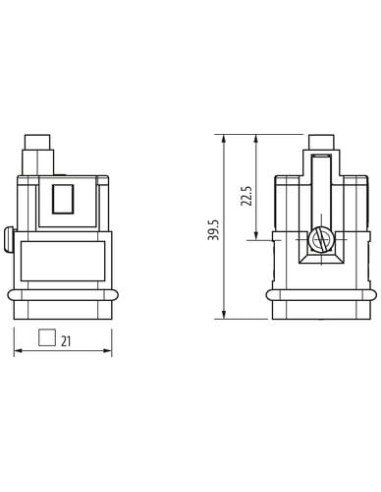 Wkładka konstytucyjna Modlink Heavy A3 męski, 5-polowa, 400V, 16A 70MH-ES005-AC02020 | Przewody i Złącza | Eshop Dopak | Wszystk
