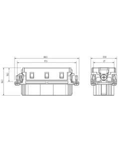 Wkład Modlink Heavy B16 żeński 32-polowy, 500V, 16A 70MH-EB032-FC03020 | Przewody i Złącza | Eshop Dopak | Wszystko dla Przemysł 2