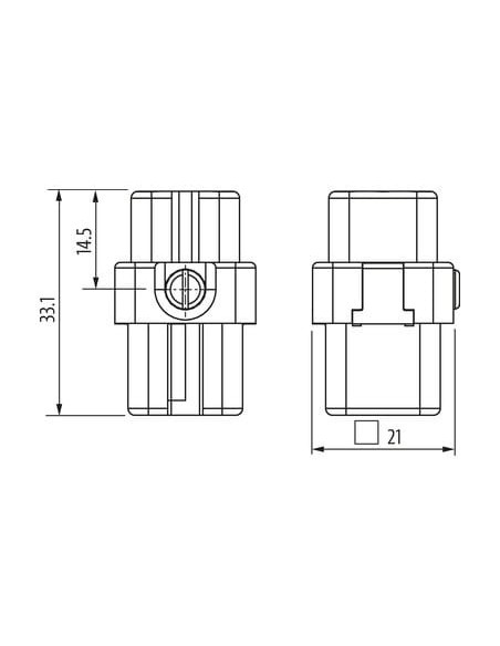 Wkładka wydania Modlink Heavy A3 żeńska, 7-polowa, 250V, 16A 70MH-EB007-AC01020 | Przewody i Złącza | Eshop Dopak | Wszystko dla