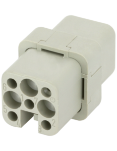 Wkładka Modlink Heavy Modular, żeńska, 8-polowa, 250V, 16 A 70MH-EB008-AC01020 | Przewody i Złącza | Eshop Dopak | Wszystko dla 