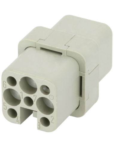 Wkładka Modlink Heavy Modular, żeńska, 8-polowa, 250V, 16 A 70MH-EB008-AC01020 | Przewody i Złącza | Eshop Dopak | Wszystko dla 