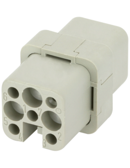 Wkładka Modlink Heavy Modular, żeńska, 8-polowa, 250V, 16 A 70MH-EB008-AC01020 | Przewody i Złącza | Eshop Dopak | Wszystko dla 
