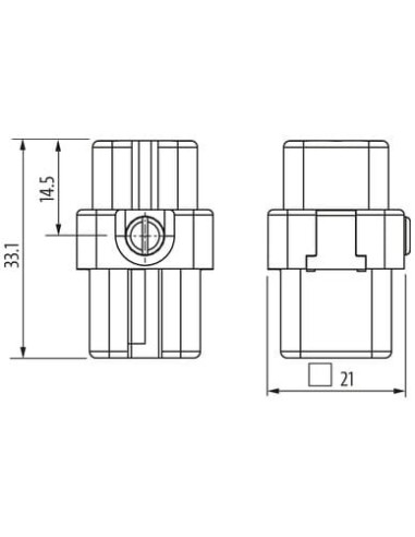 Wkładka Modlink Heavy Modular, żeńska, 8-polowa, 250V, 16 A 70MH-EB008-AC01020 | Przewody i Złącza | Eshop Dopak | Wszystko dla 