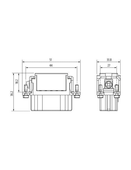 Wkładka księgowa Modlink Heavy żeńska A10 70MH-EB015-BC01010 | Przewody i Złącza | Eshop Dopak | Wszystko dla Przemysłu