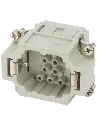 Wkładka do przechowywania Modlink Heavy B6 męska 10-polowa, 500V, 16A 70MH-ES010-DC03020 | Przewody i Złącza | Eshop Dopak | Wsz
