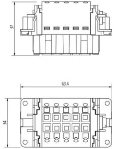 Wkładka wydania Modlink Heavy B10, żeńska, 3 2 polowa, 70MH-EB3U2-EP05020 | Przewody i Złącza | Eshop Dopak | Wszystko dla Przem 2