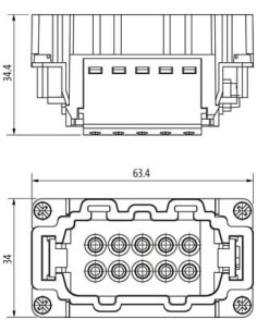 Wkładka wydania Modlink Heavy B10, męski, 3 2 polowa, 70MH-ES3U2-EP05020 | Przewody i Złącza | Eshop Dopak | Wszystko dla Przemy 2
