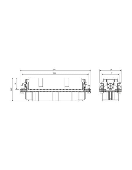 B24 żeński 64-biegunowy, zaciskany, 250 V, 10 A 70MH-EB064-GC01010 | Przewody i Złącza | Eshop Dopak | Wszystko dla Przemysłu