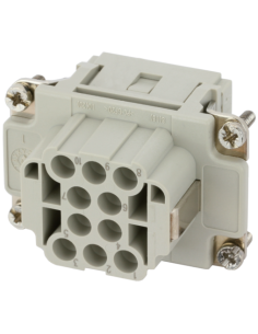Wkładka do publikacji Modlink Heavy B6 żeńska 10-polowa, 500V, 16A 70MH-EB010-DC03020 | Przewody i Złącza | Eshop Dopak | Wszyst