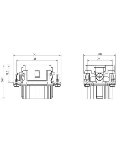 Wkładka do publikacji Modlink Heavy B6 żeńska 10-polowa, 500V, 16A 70MH-EB010-DC03020 | Przewody i Złącza | Eshop Dopak | Wszyst