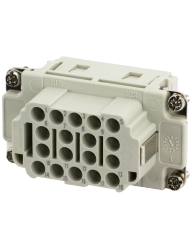 Wkład Modlink Heavy B10 żeński 18-polowy, 500V, 16A 70MH-EB018-EC03020 | Przewody i Złącza | Eshop Dopak | Wszystko dla Przemysł
