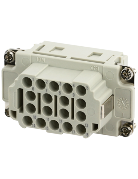 Wkład Modlink Heavy B10 żeński 18-polowy, 500V, 16A 70MH-EB018-EC03020 | Przewody i Złącza | Eshop Dopak | Wszystko dla Przemysł