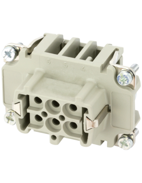 Wkładka do publikacji Modlink Heavy B6 żeńska 6-polowa, 500 V, 16 A 70MH-EB006-DC03020 | Przewody i Złącza | Eshop Dopak | Wszys