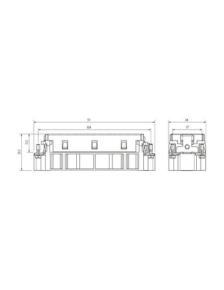 Wkładka konstytucyjna Modlink Heavy B24 męski, 46-polowa 500V, 70MH-ES046-GC03020 | Przewody i Złącza | Eshop Dopak | Wszystko d