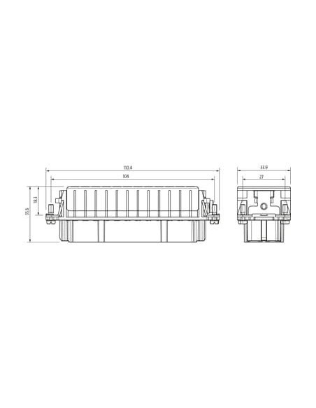 Wkładka graficzna Modlink Heavy B24 żeńska, 24-polowa 500V, 16A 70MH-EB024-GC03020 | Przewody i Złącza | Eshop Dopak | Wszystko 