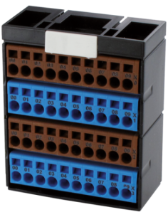 Blok końcowy, 40 punktów, brązowy/niebieski/brązowy/niebieski 56081 | Elektronika | Eshop Dopak | Wszystko dla Przemysłu