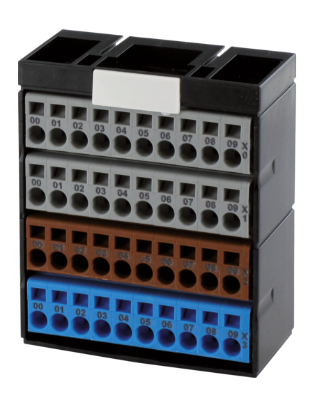 Blok potencjałów, 40 punktów, szary/szary/brązowy/niebieski 56078 | Elektronika | Eshop Dopak | Wszystko dla Przemysłu
