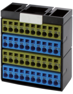 Blok potencjałów, 40 punktów, żółty/niebieski/żółty/niebieski 56080 | Elektronika | Eshop Dopak | Wszystko dla Przemysłu