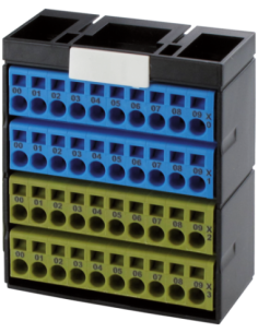 Blok potencjałów, 40 punktów, niebieski/żółty 56110 | Elektronika | Eshop Dopak | Wszystko dla Przemysłu
