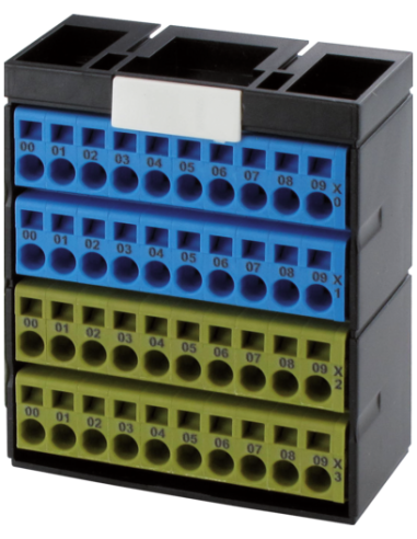 Blok potencjałów, 40 punktów, niebieski/żółty 56110 | Elektronika | Eshop Dopak | Wszystko dla Przemysłu