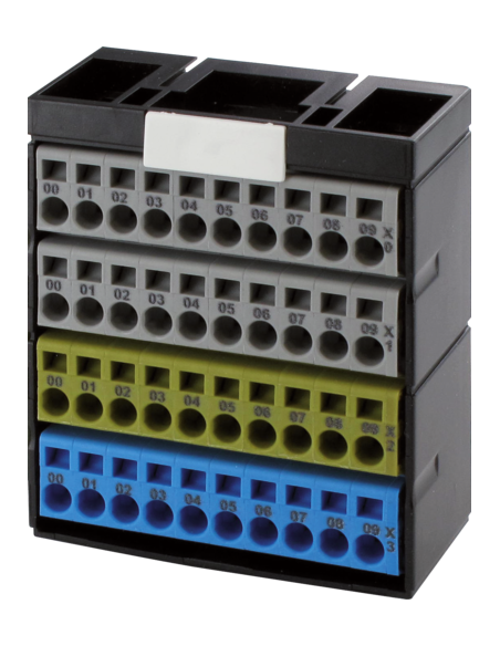 Blok potencjałów, 40 punktów, szary/szary/żółty/niebieski 56079 | Elektronika | Eshop Dopak | Wszystko dla Przemysłu