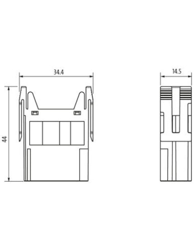 Wkładka Modlink Heavy Modular, męska, 8-polowa, 400V, 16A 70MH-MAB1C-0080402 | Przewody i Złącza | Eshop Dopak | Wszystko dla Pr