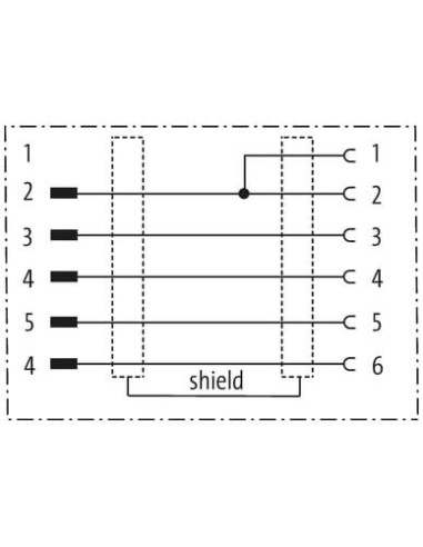 adapter M12 damski 5 szt./M12 żeński 6 szt. osłona Cube 67 341230 | Elektronika | Eshop Dopak | Wszystko dla Przemysłu