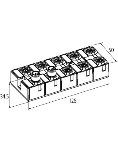 Moduł sieciowy Cube67 I/O, wyjście bezpieczne, DO6 (DO6) E 6xM12 K3 56605 | Elektronika | Eshop Dopak | Wszystko dla Przemysłu