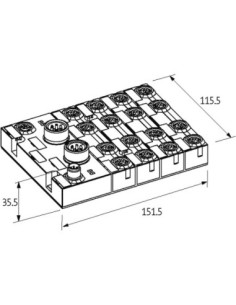 Moduł sieciowy Cube67 DIO16 DO16 E 16xM12 (1,6/2A) 56641 | Elektronika | Eshop Dopak | Wszystko dla Przemysłu 2