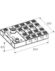 Moduł sieciowy Cube67 DIO32 E 16xM12 56642 | Elektronika | Eshop Dopak | Wszystko dla Przemysłu 2