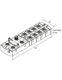 Moduł sieciowy Impact67 DI8 DO8 M12L 4P 55154 | Elektronika | Eshop Dopak | Wszystko dla Przemysłu 2